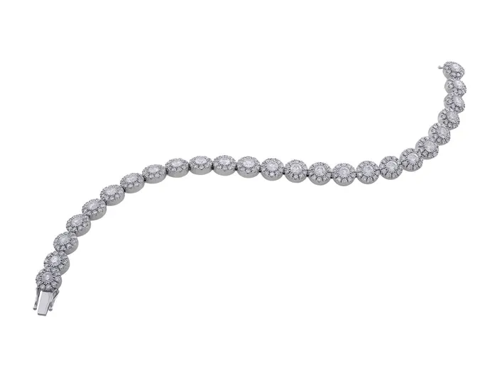 CJ Charles Jewelers Bracelets 18k White Gold Delicate Diamond Bracelet CJ Charles Jewelers Bracelets 18k White Gold Delicate Diamond Bracelet
