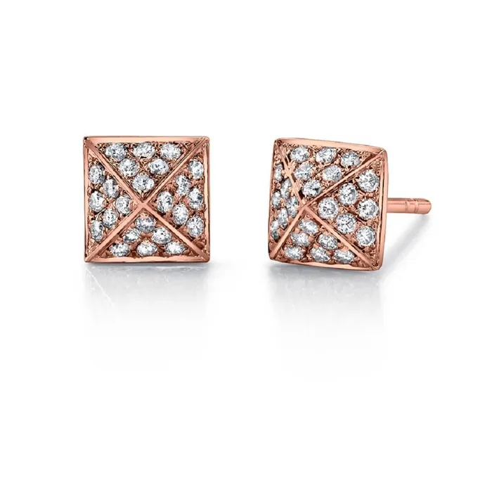 anitako Earrings LARGE DIAMOND SPIKE STUD EARRINGS