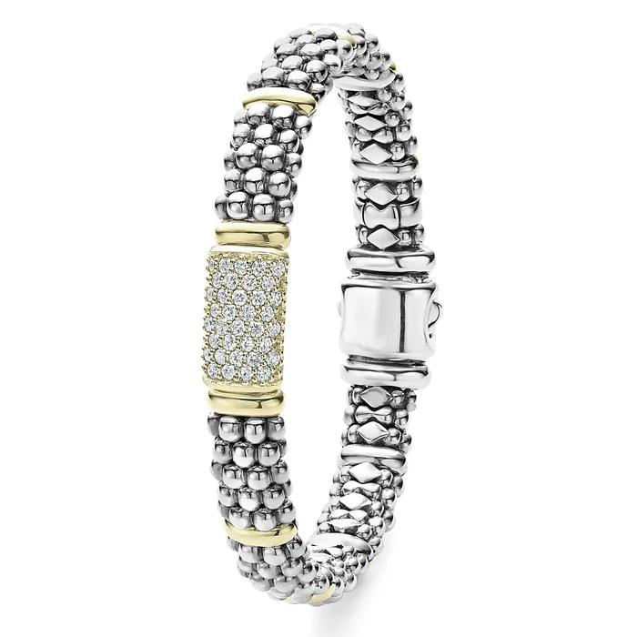 Bracelets Lagos Signature Caviar Caviar Diamond Bracelet 9mm Bracelets Lagos Signature Caviar Caviar Diamond Bracelet 9mm