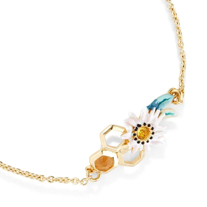 Bracelets Les Nereides Les Nereides Daisy And Honeycomb Fine Bracelet Bracelets Les Nereides Les Nereides Daisy And Honeycomb Fine Bracelet