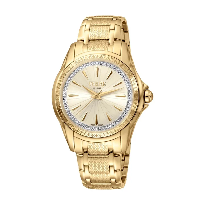 Ferre Milano Ladies Watch Golden Color Case Bracelet With Stone Ferre Milano Bracelets Ferre Milano Ladies Watch Golden Color Case Bracelet With Stone Ferre Milano Bracelets