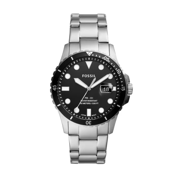 Fossil Mens FB01 Stainless Steel DiveInspired Casual Watch Fossil Bracelets Fossil Mens FB01 Stainless Steel DiveInspired Casual Watch Fossil Bracelets
