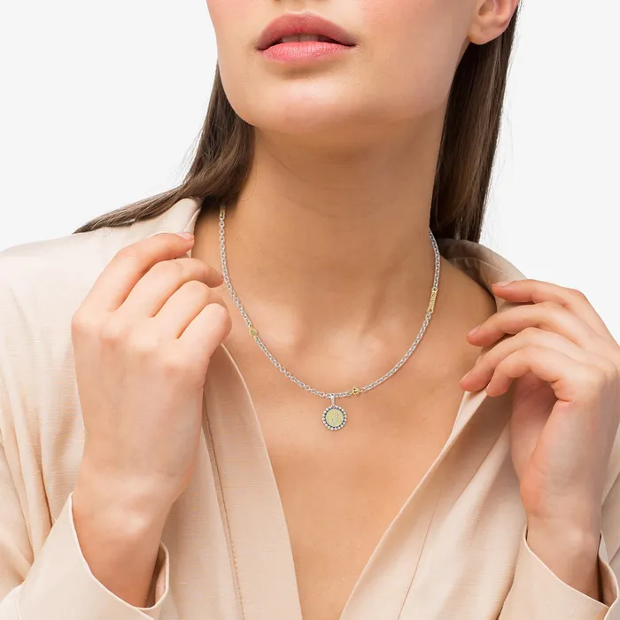 lagosdev Charm Necklaces Signature Caviar Diamond J Initial Charm lagosdev Charm Necklaces Signature Caviar Diamond J Initial Charm