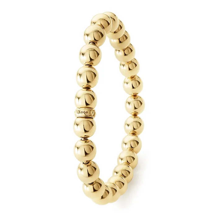 Lagos PreStyled Sets Caviar Gold 18K Gold Bead Bracelet 8mm Lagos PreStyled Sets Caviar Gold 18K Gold Bead Bracelet 8mm