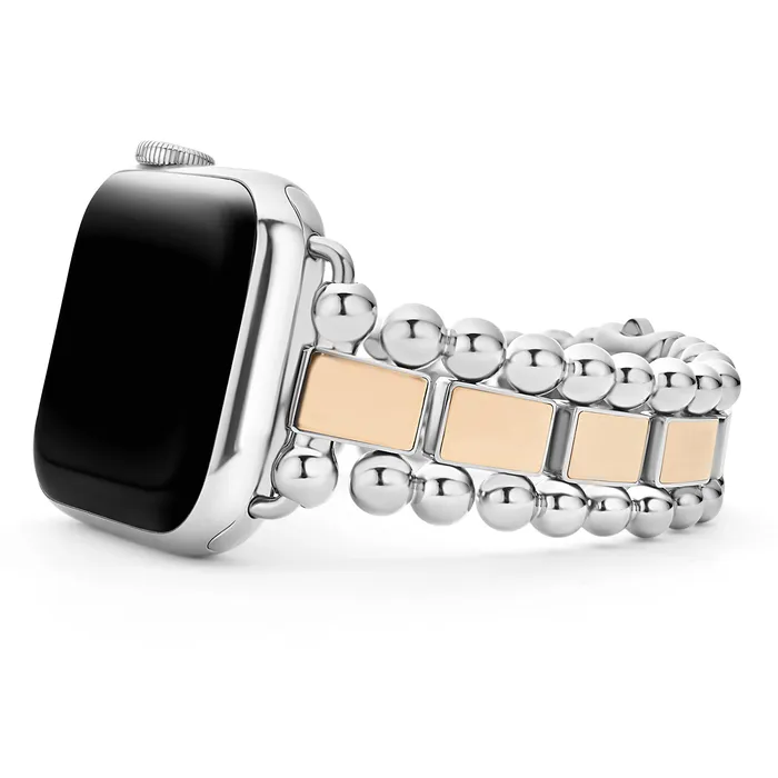 LAGOS Smart Caviar 18K Rose Gold and Stainless Steel Watch Bracelet3845mm Bracelets LAGOS Smart Caviar 18K Rose Gold and Stainless Steel Watch Bracelet3845mm Bracelets