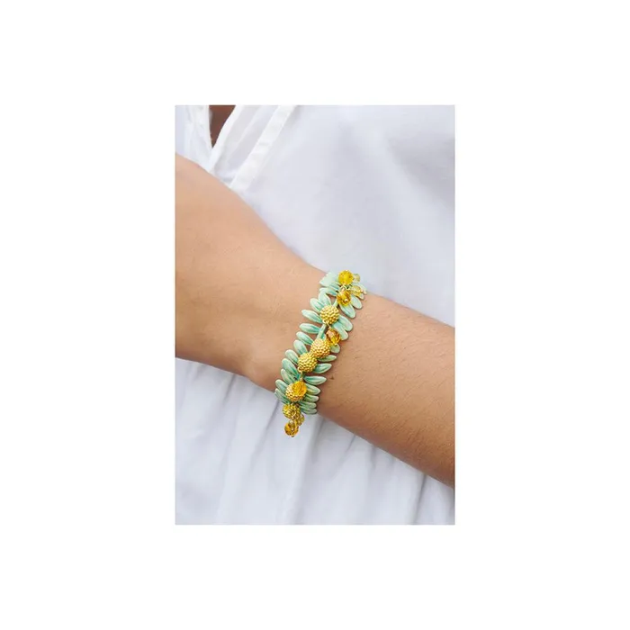 Les Nereides Bracelets Les Nereides Mimosa Flowers Bangle Bracelet Les Nereides Bracelets Les Nereides Mimosa Flowers Bangle Bracelet