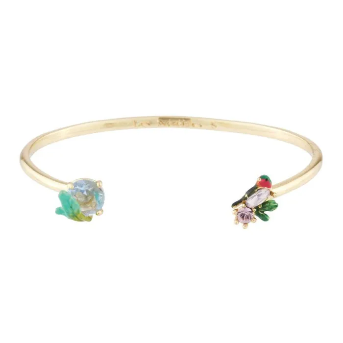 Les Nereides Bracelets Les Nereides Robin And Carved Crystal Bangle Bracelet Les Nereides Bracelets Les Nereides Robin And Carved Crystal Bangle Bracelet