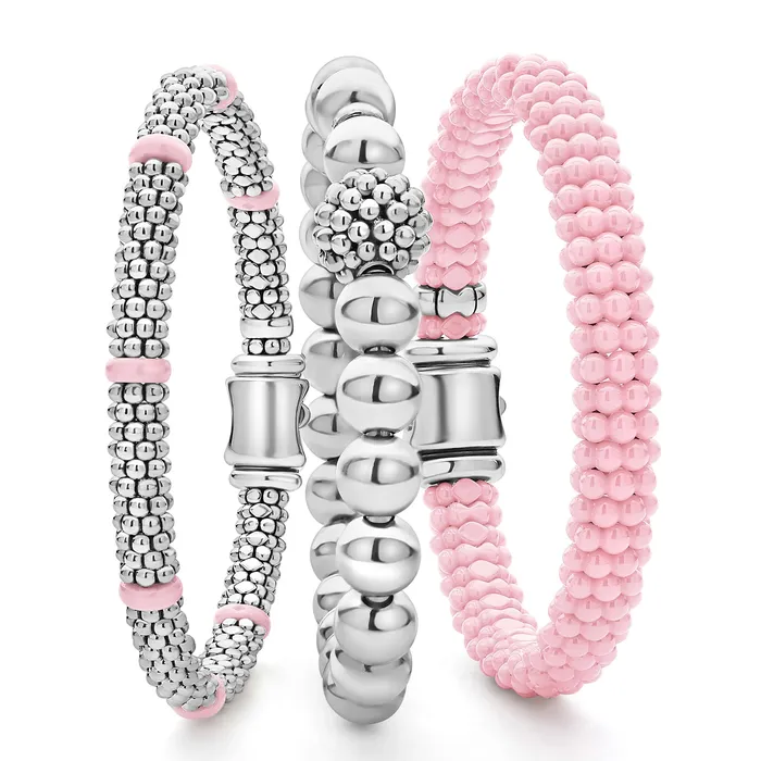 Pink Caviar Ceramic Caviar Beaded Bracelet Gift Set LAGOS Bracelets