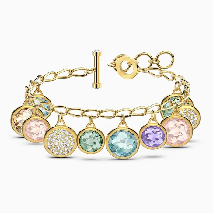Swarovski Bracelets Swarovski Tahlia Elements Bracelet Multicolored GoldTone Medium Swarovski Bracelets Swarovski Tahlia Elements Bracelet Multicolored GoldTone Medium