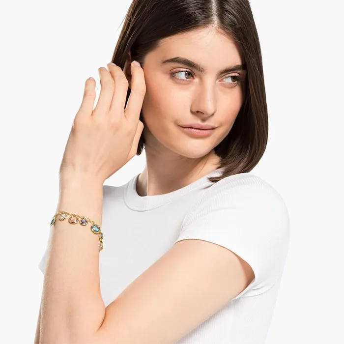 Swarovski Bracelets Swarovski Tahlia Elements Bracelet Multicolored GoldTone Medium Swarovski Bracelets Swarovski Tahlia Elements Bracelet Multicolored GoldTone Medium