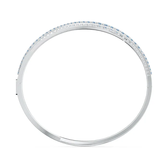 Swarovski Bracelets Swarovski Twist Rows Bracelet Blue Rhodium Plated