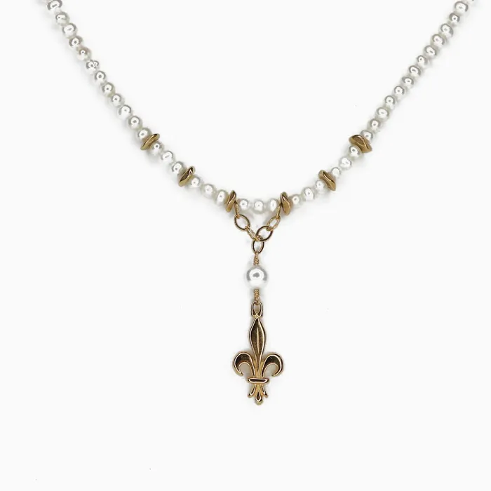 Fleur de Lis Pearls Gold Beads Q Evon PreStyled Sets