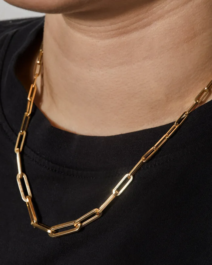 ILA PreStyled Sets Graduating Gold Paperclip Chain