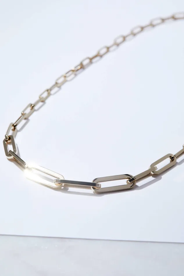 ILA PreStyled Sets Graduating Gold Paperclip Chain