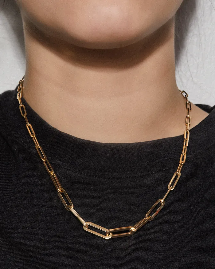 ILA PreStyled Sets Graduating Gold Paperclip Chain