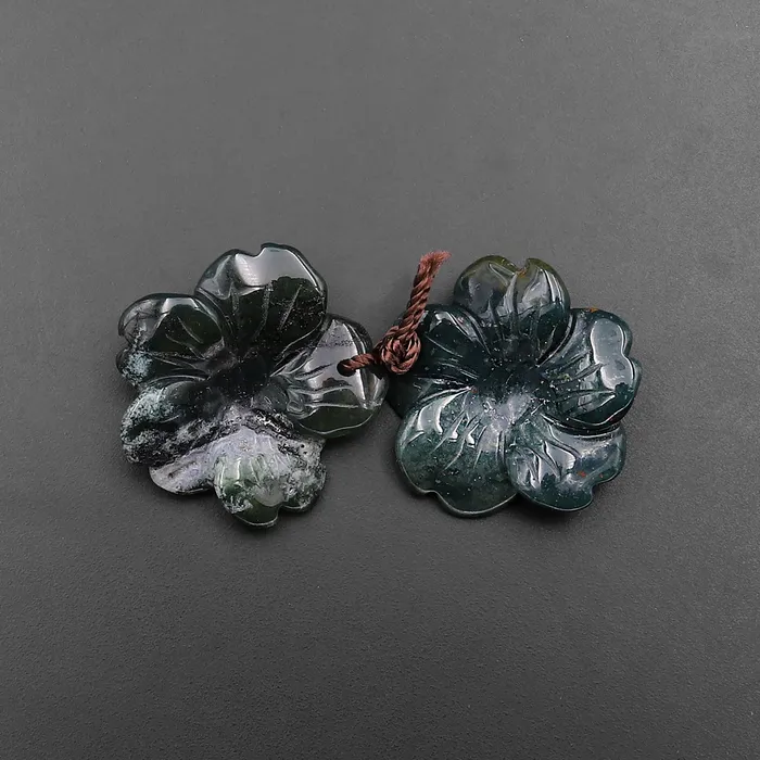 Intrinsic Trading Earrings Hand Carved Natural Indian Agate Flower Earring Pair Drilled Gemstone Matched Beads A3 Intrinsic Trading Earrings Hand Carved Natural Indian Agate Flower Earring Pair Drilled Gemstone Matched Beads A3
