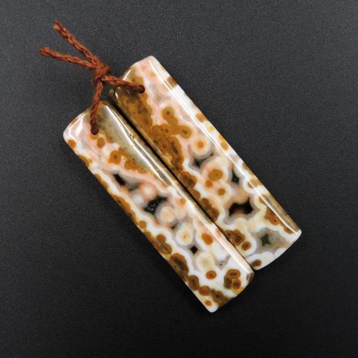 Intrinsic Trading Earrings Natural Ocean Jasper Earring Pair Rectangle Cabochon Cab Pair Drilled Matched Earrings Bead Pair Natural Stone E1853 Intrinsic Trading Earrings Natural Ocean Jasper Earring Pair Rectangle Cabochon Cab Pair Drilled Matched Earrings Bead Pair Natural Stone E1853