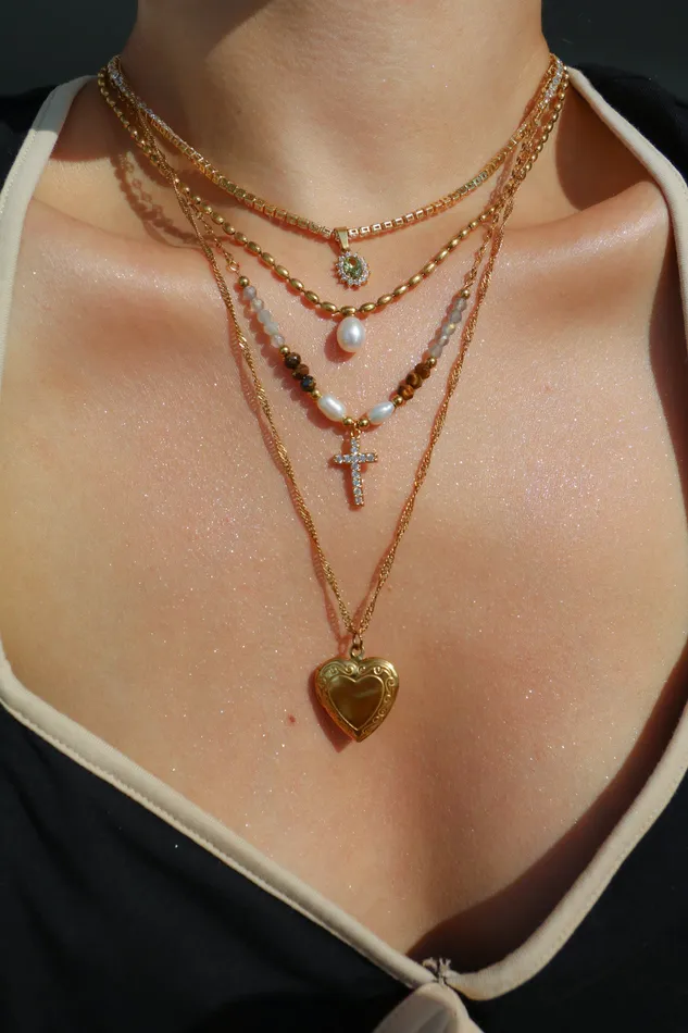 Adore You Locket Necklace Chvker Jewelry Necklaces