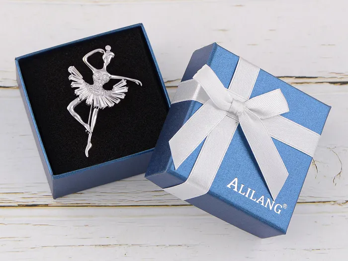 Alilang Alilang Fashion Gold Elegant Ballerina Dancing Women Crystal Rhinestone Brooch Pin Cubic Zirconia PreStyled Sets Alilang Alilang Fashion Gold Elegant Ballerina Dancing Women Crystal Rhinestone Brooch Pin Cubic Zirconia PreStyled Sets