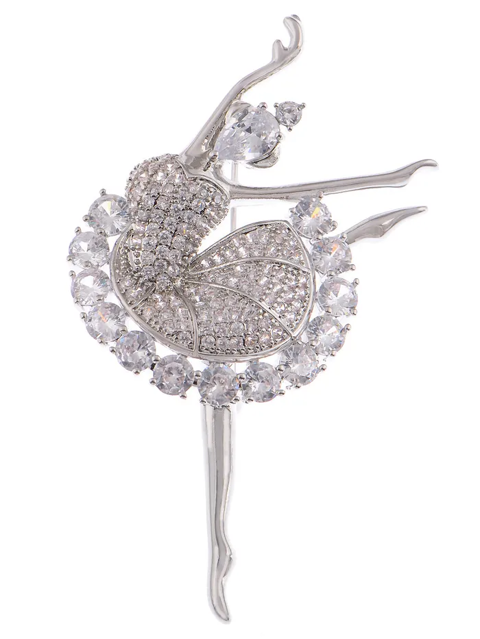 Alilang Alilang Fashion Gold Elegant Ballerina Dancing Women Crystal Rhinestone Brooch Pin Cubic Zirconia PreStyled Sets Alilang Alilang Fashion Gold Elegant Ballerina Dancing Women Crystal Rhinestone Brooch Pin Cubic Zirconia PreStyled Sets