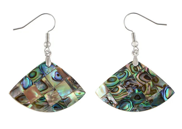 Earrings Refined by AnnaKaci Mosaic Harmony Natural Abalone Shell Handmade Dangle Earrings Shell Jewelry Earrings Refined by AnnaKaci Mosaic Harmony Natural Abalone Shell Handmade Dangle Earrings Shell Jewelry