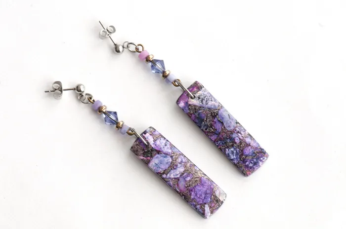 Fierce Lynx Designs Purple Passion Earrings Earrings