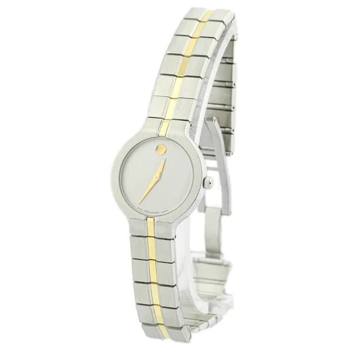 Happy Jewelers Bracelets Movado Ladies Bold TwoTone Gold Plated Stainless Steel 24mm Watch