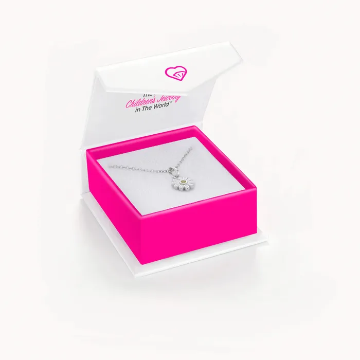 Necklaces Kids Necklaces Pendants The Perfect Daisy ToddlerKidsGirls Necklace Enamel Sterling Silver