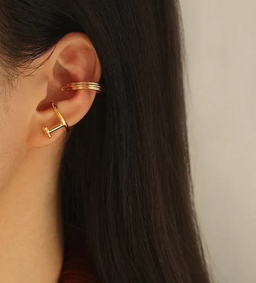 Refined by AnnaKaci Earrings 18K Gold Plated Ear Cuff Variety