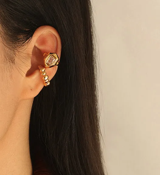 Refined by AnnaKaci Earrings 18K Gold Plated Ear Cuff Variety