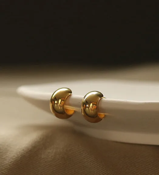 Refined by AnnaKaci Earrings Classic Thick Loop Earrings