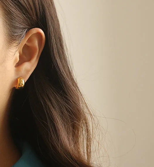 Refined by AnnaKaci Earrings Classic Thick Loop Earrings