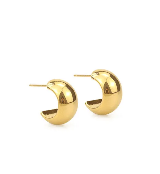 Refined by AnnaKaci Earrings Classic Thick Loop Earrings