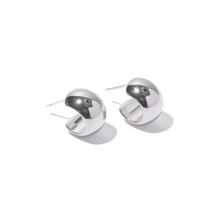 Refined by AnnaKaci Earrings Classic Thick Loop Earrings