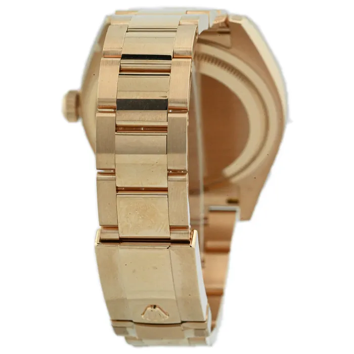 Rolex Mens SkyDweller 18K Everose Gold 42mm White Stick Dial Watch Reference 326935 Happy Jewelers PreStyled Sets